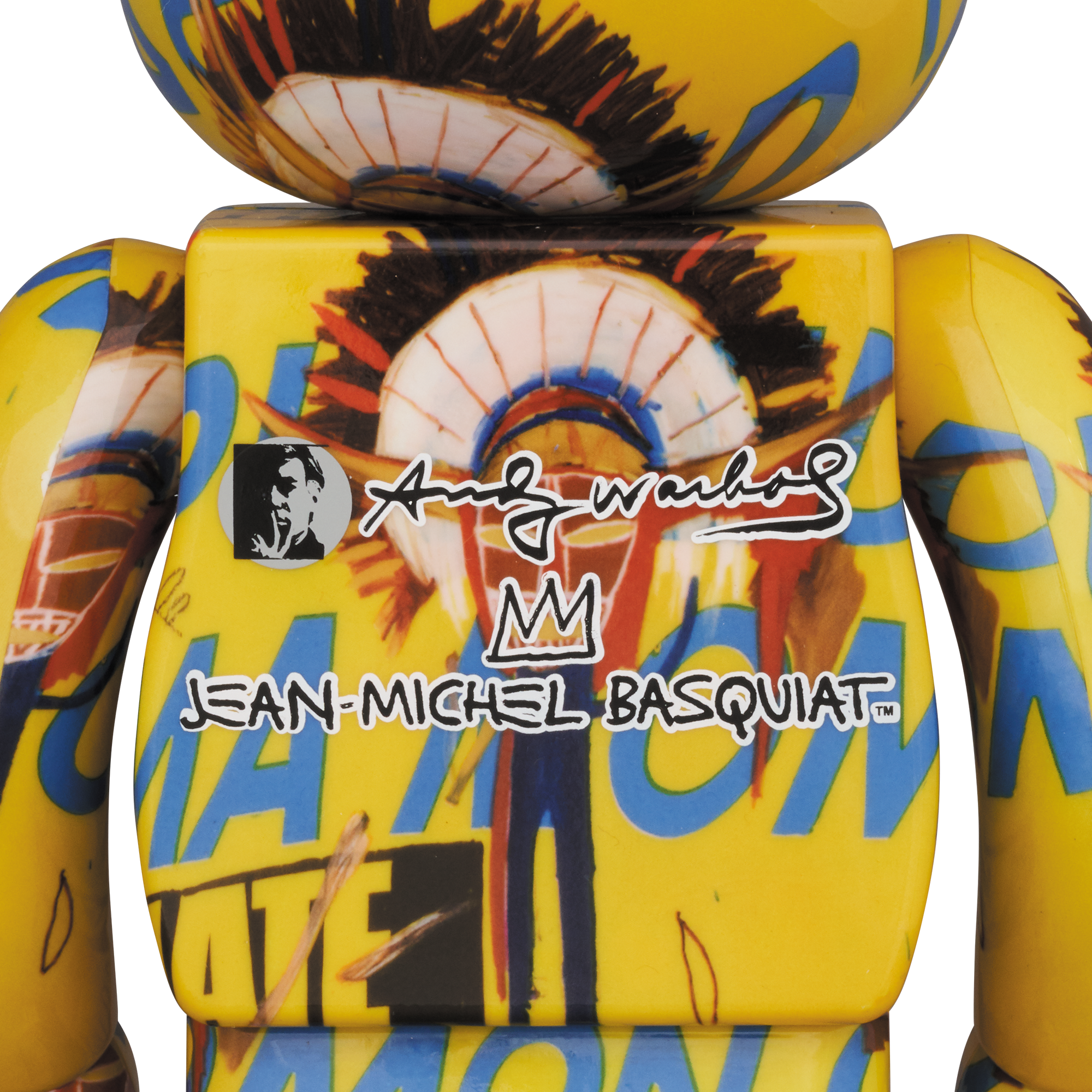 BE@RBRICK Andy Warhol × JEAN-MICHEL BASQUIAT #3 100％ & 400