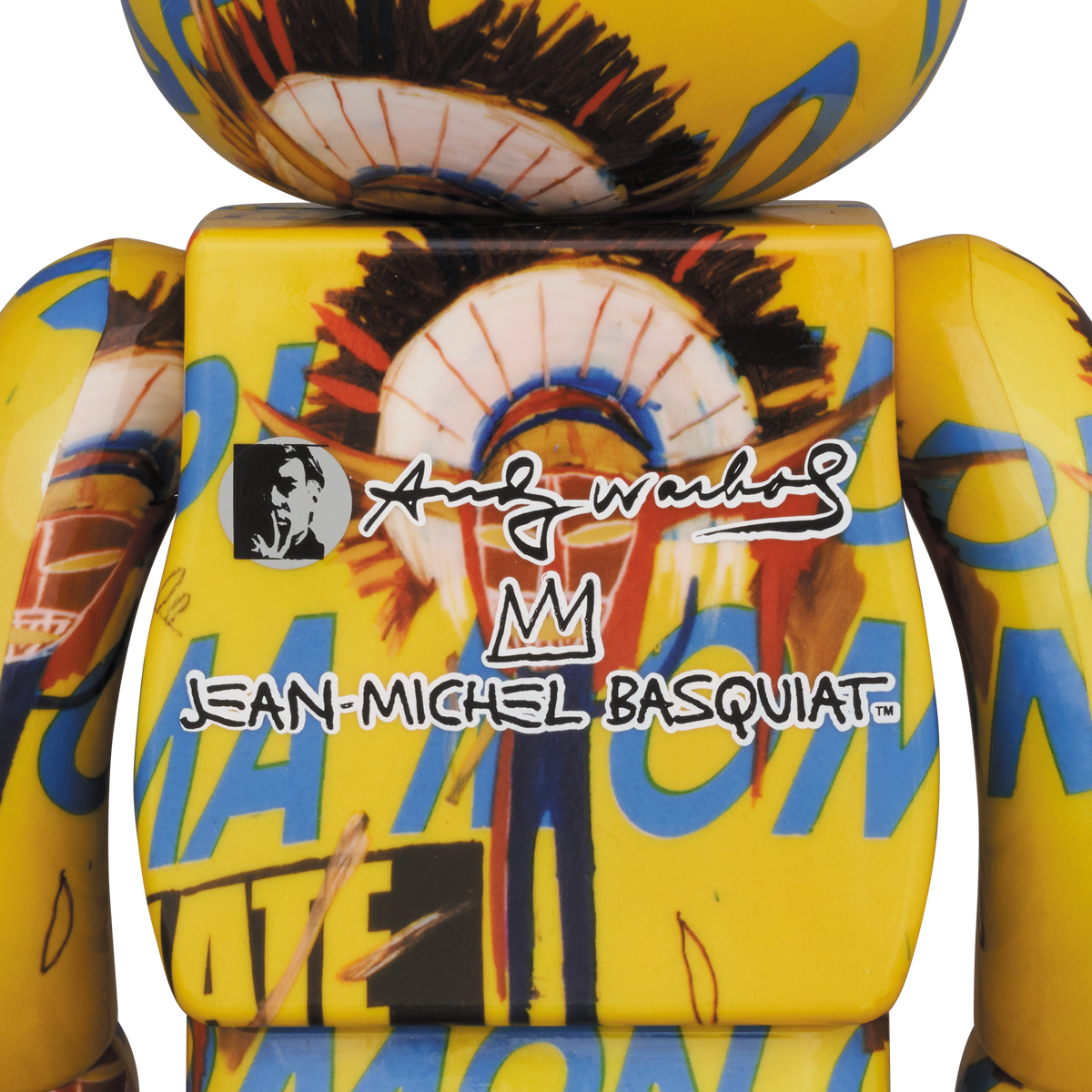 BE@RBRICK Andy Warhol × JEAN-MICHEL BASQUIAT #3 100％ & 400