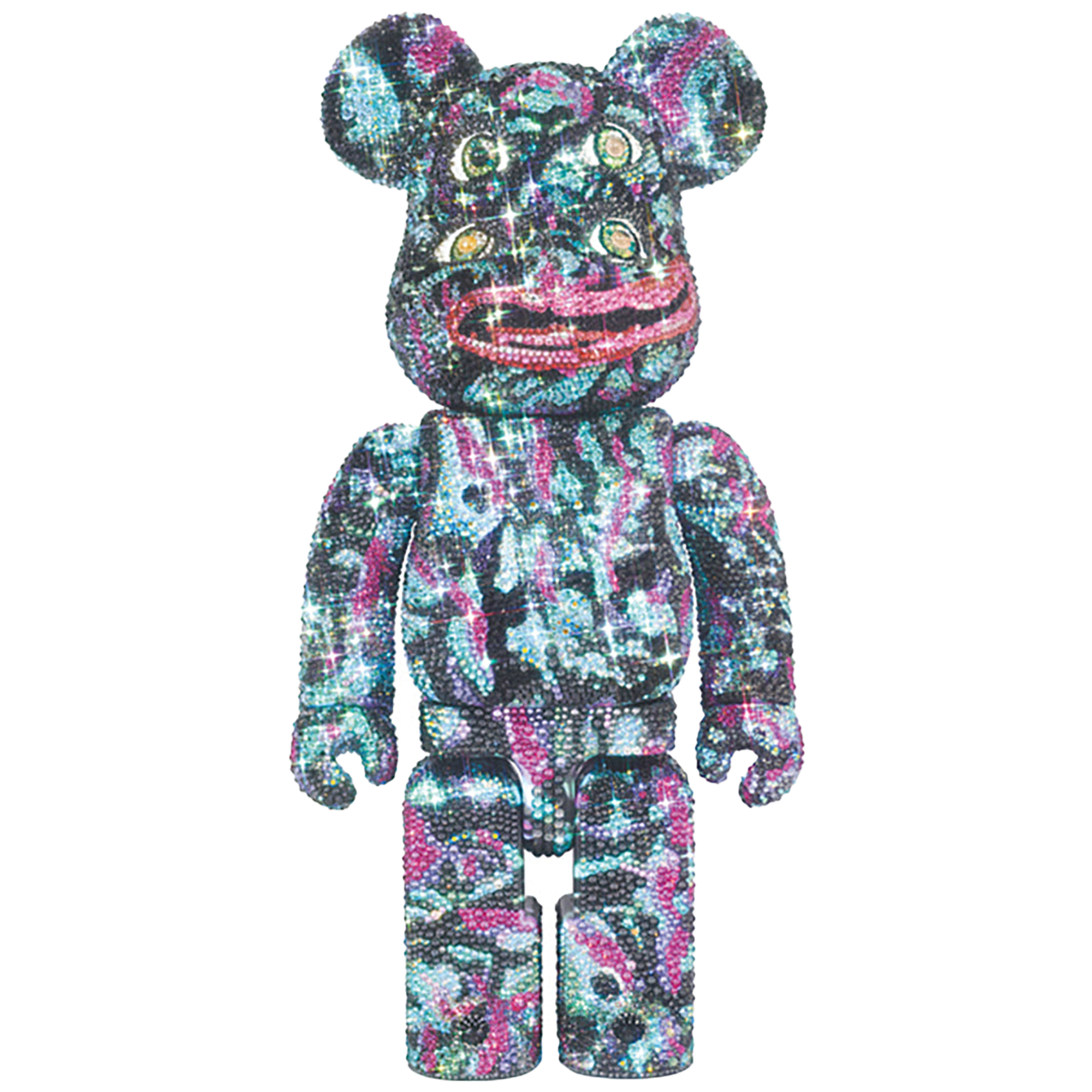 CRYSTAL DECORATE BE@RBRICK NAGNAGNAG FOUR EYES 400％