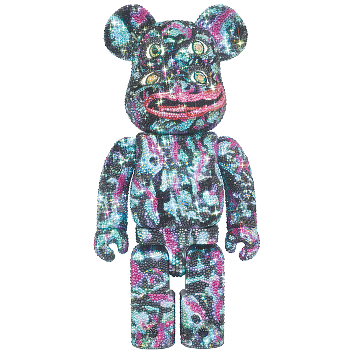 CRYSTAL DECORATE BE@RBRICK NAGNAGNAG FOUR EYES 400％