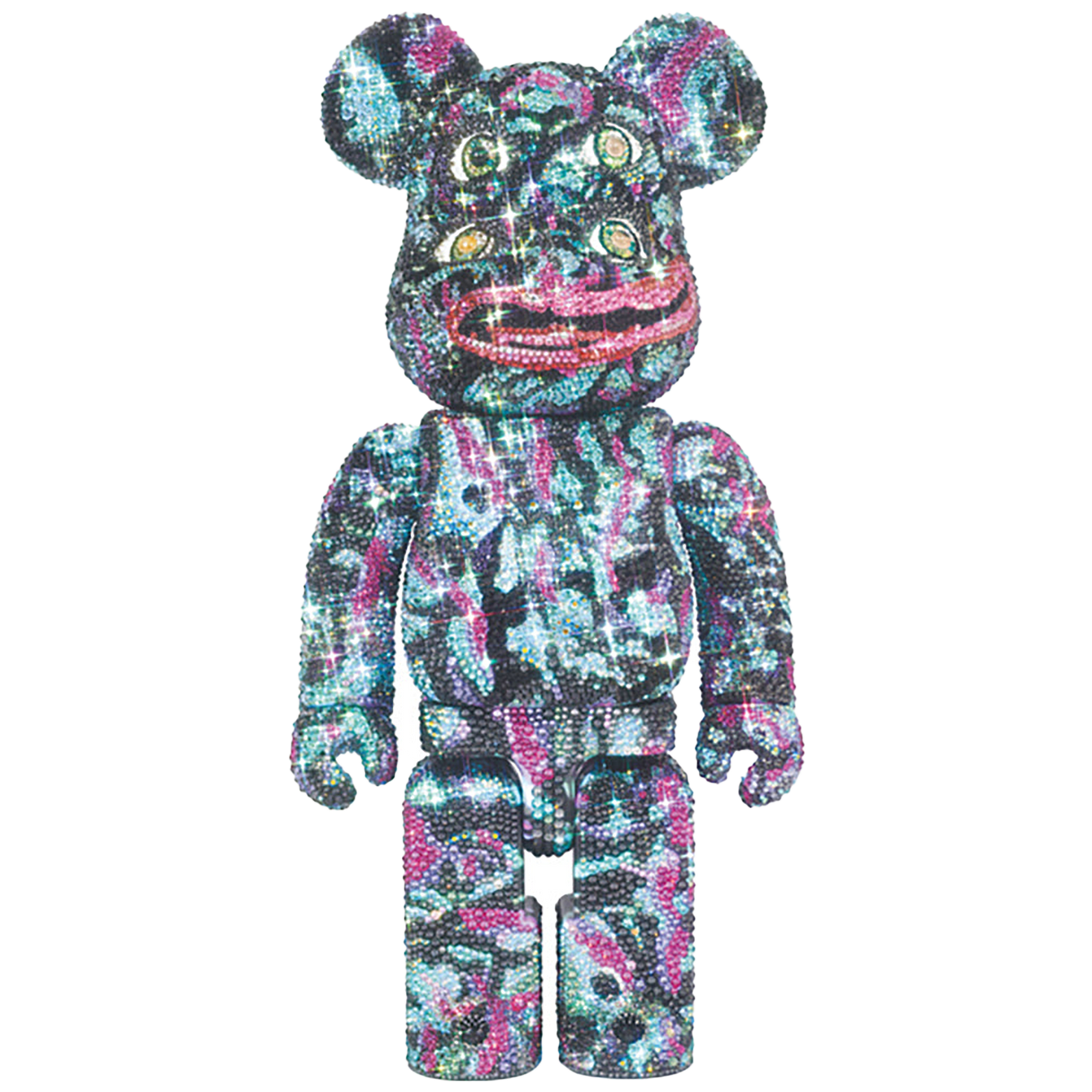 CRYSTAL DECORATE BE@RBRICK NAGNAGNAG FOUR EYES 400％