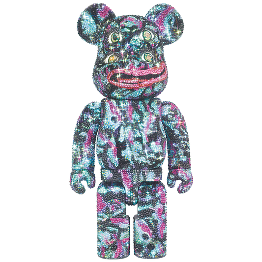 CRYSTAL DECORATE BE@RBRICK NAGNAGNAG FOUR EYES 400％