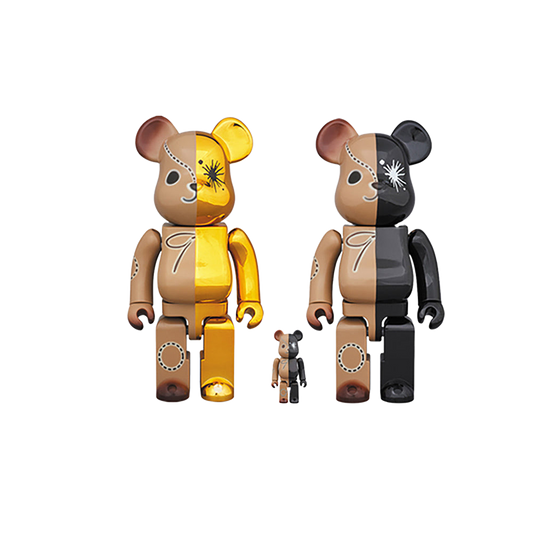 BE@RBRICK MIHARAYASUHIRO 100％ & 400％ GOLD×BROWN/BLACK×BROWN