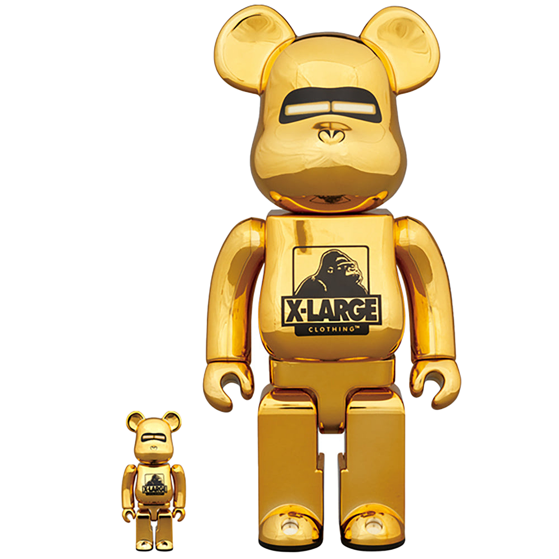 BE@RBRICK XLARGE(R) × HAJIME SORAYAMA 100％ & 400％ GOLD | MEDICOM