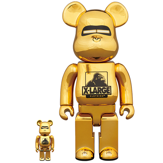 BE@RBRICK XLARGE(R) × HAJIME SORAYAMA 100％ & 400％ GOLD