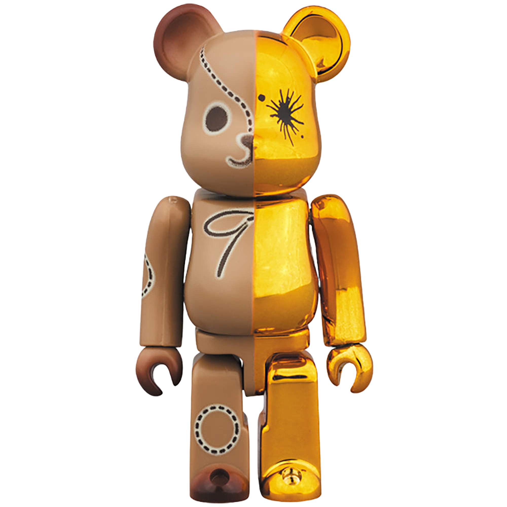 BE@RBRICK MIHARAYASUHIRO 100％ & 400％ GOLD×BROWN/BLACK×BROWN