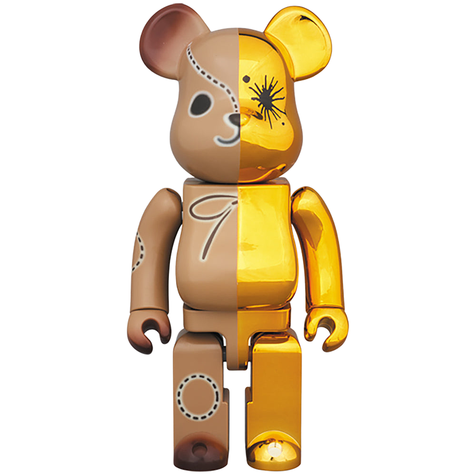 BE@RBRICK MIHARAYASUHIRO 100％ & 400％ GOLD×BROWN/BLACK×BROWN