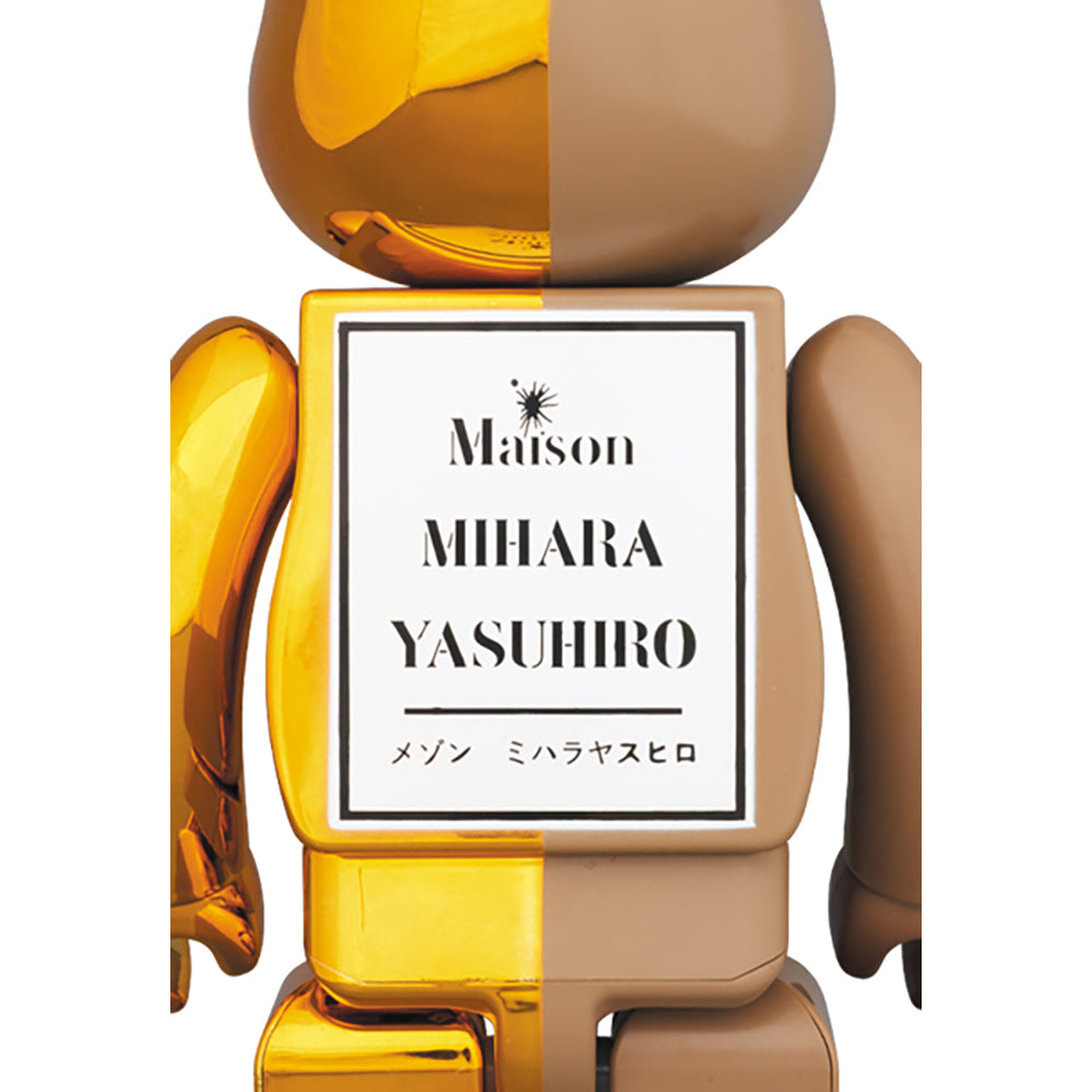 BE@RBRICK MIHARAYASUHIRO 100％ & 400％ GOLD×BROWN/BLACK×BROWN_3