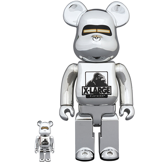 BE@RBRICK XLARGE(R) × HAJIME SORAYAMA 100％ & 400％ SILVER