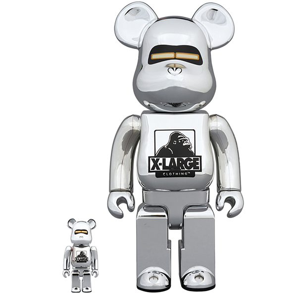 BE@RBRICK XLARGE(R) × HAJIME SORAYAMA 100％ & 400％ SILVER