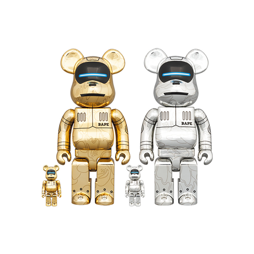 BE@RBRICK SORAYAMA × BABY MILO(R) 100％ & 400％ GOLD Ver./SILVER Ver._0