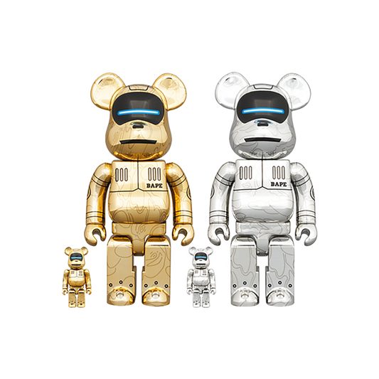 BE@RBRICK SORAYAMA × BABY MILO(R) 100％ & 400％ GOLD Ver./SILVER Ver.