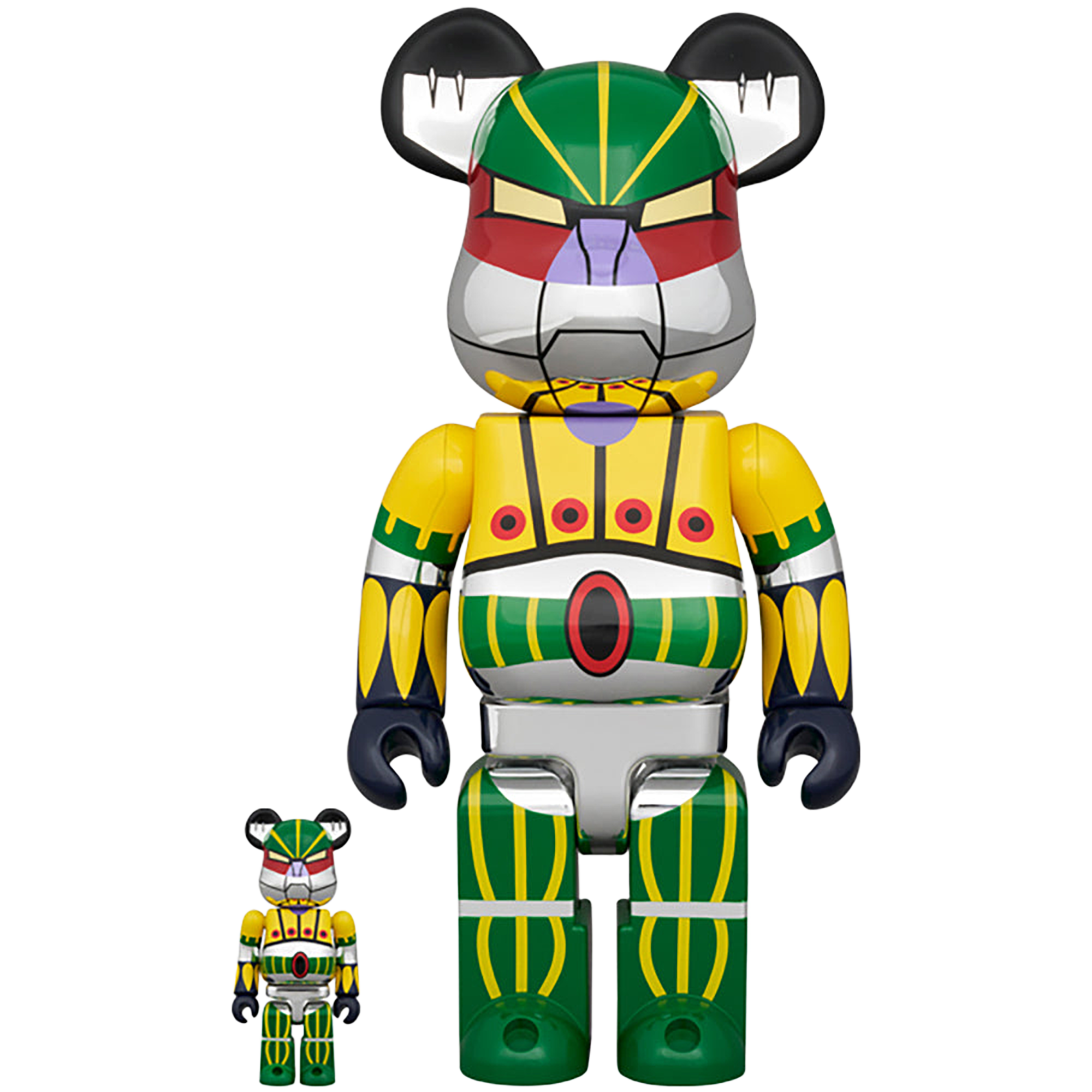 BE@RBRICK 鋼鉄ジーグ メッキVer. 100％ & 400％