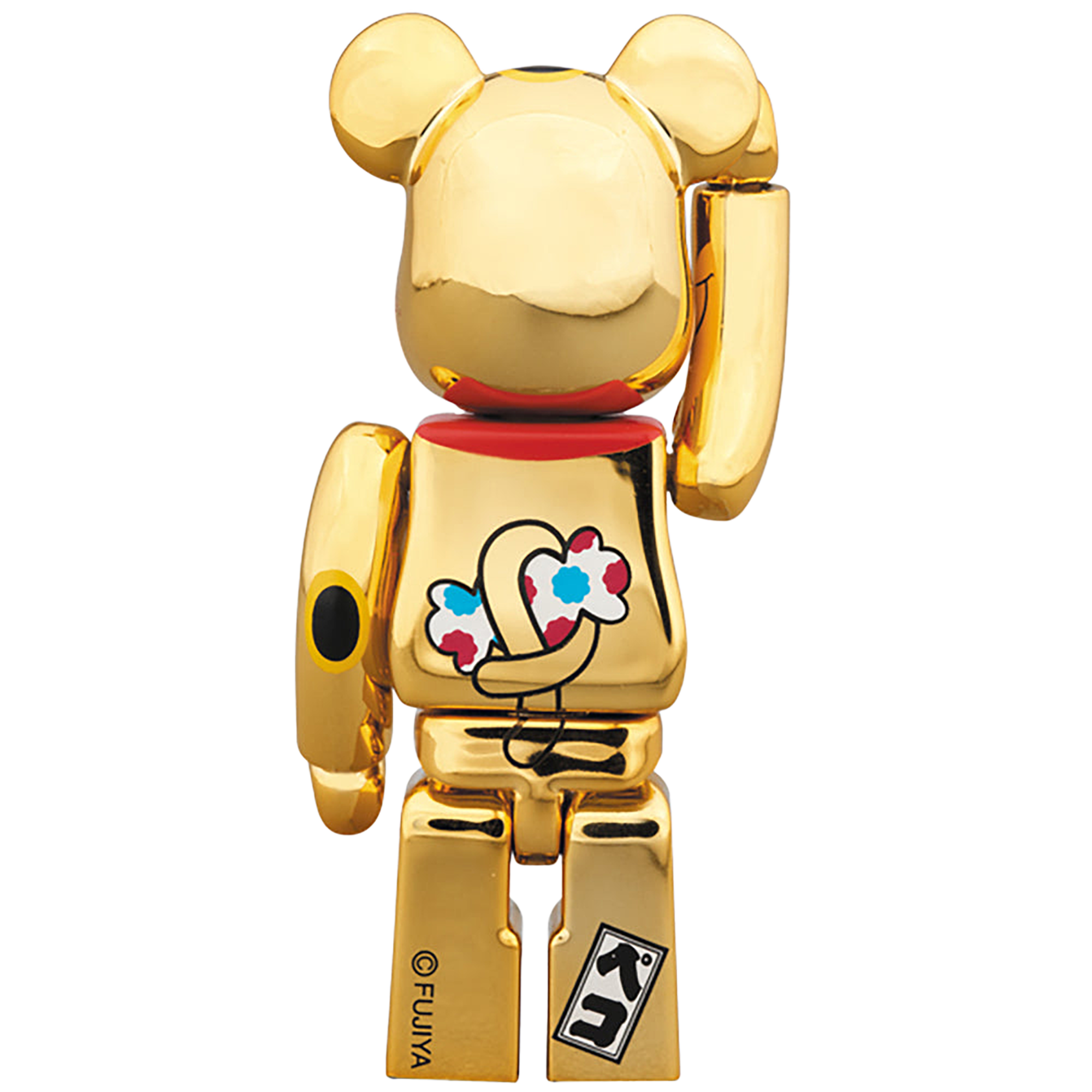 BE@RBRICK 招き猫 ペコちゃん 金メッキ弐 100％ ＆ 400％