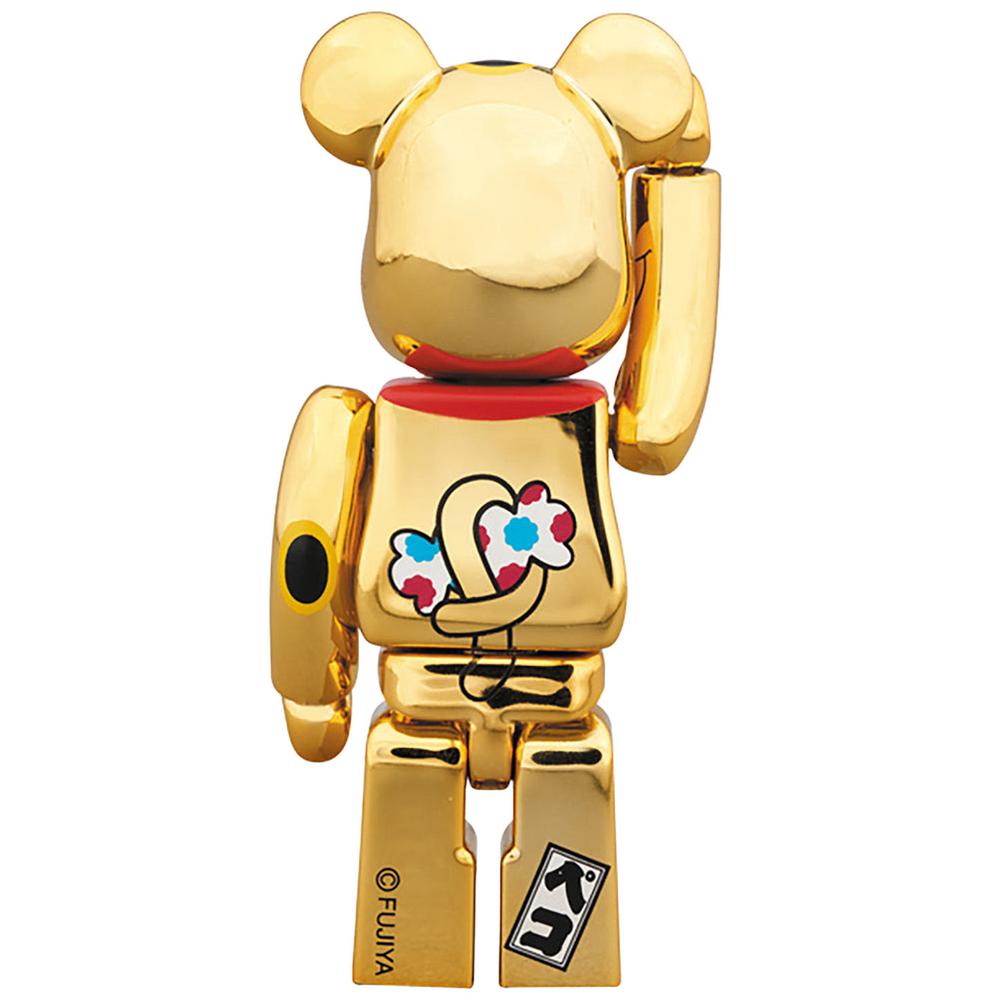 BE@RBRICK 招き猫 ペコちゃん 金メッキ弐 100％ ＆ 400％