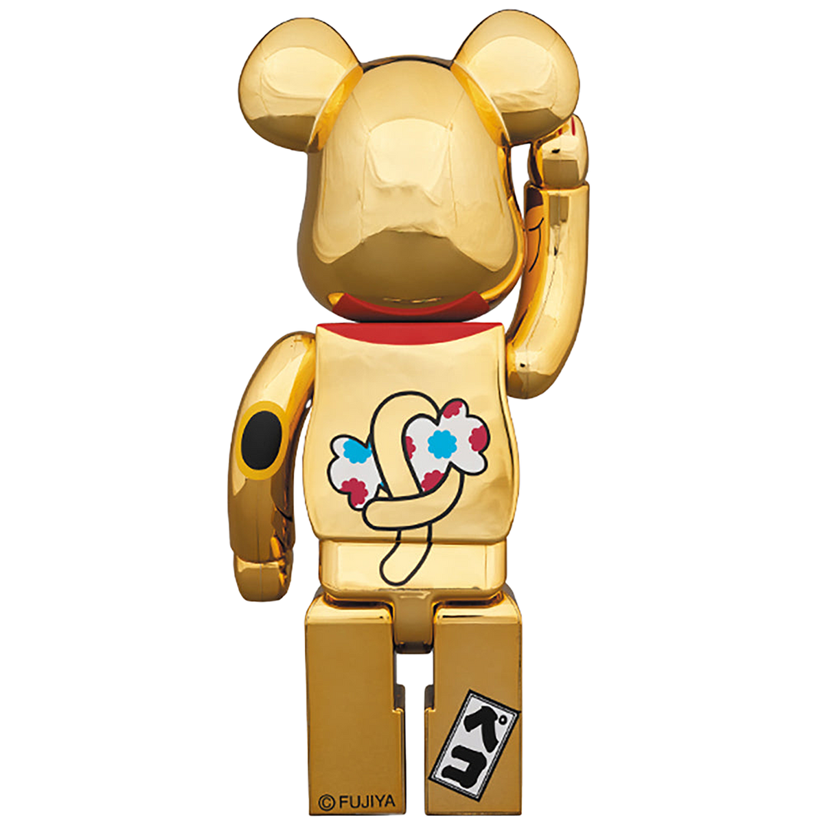 BE@RBRICK 招き猫 ペコちゃん 金メッキ弐 100％ ＆ 400％