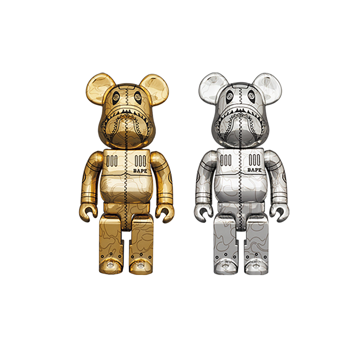 BE@RBRICK SORAYAMA × BAPE(R) CAMO SHARK 100% & 400% | MEDICOM BE@RBRICK SORAYAMA × BAPE(R) CAMO SHARK 100% & 400% | MEDICOM