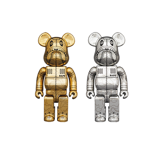 BE@RBRICK SORAYAMA × BAPE(R) CAMO SHARK 100％ & 400％