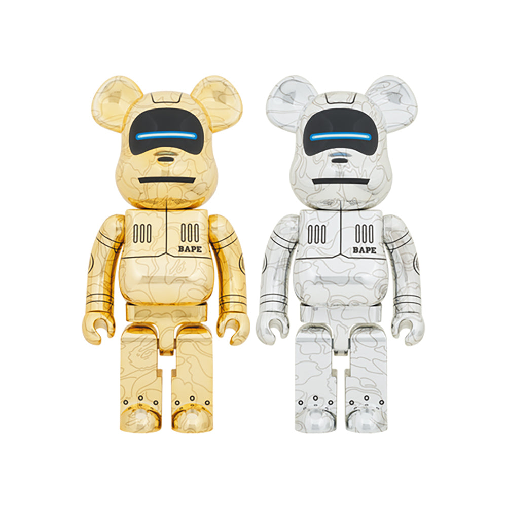 BE@RBRICK SORAYAMA × BABY MILO(R) 1000％ GOLD Ver./SILVER Ver._0