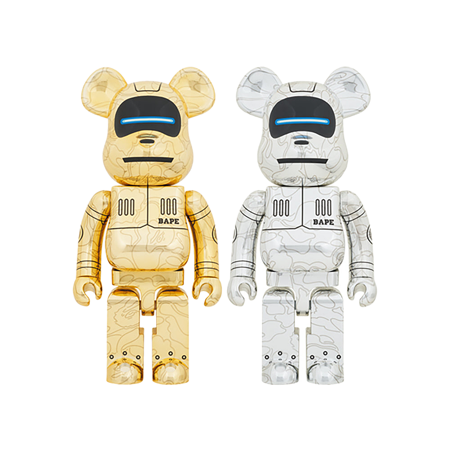 BE@RBRICK SORAYAMA × BABY MILO(R) 1000% GOLD Ver./SILVER Ver BE@RBRICK SORAYAMA × BABY MILO(R) 1000% GOLD Ver./SILVER Ver