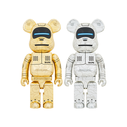 BE@RBRICK SORAYAMA × BABY MILO(R) 1000％ GOLD Ver./SILVER Ver.