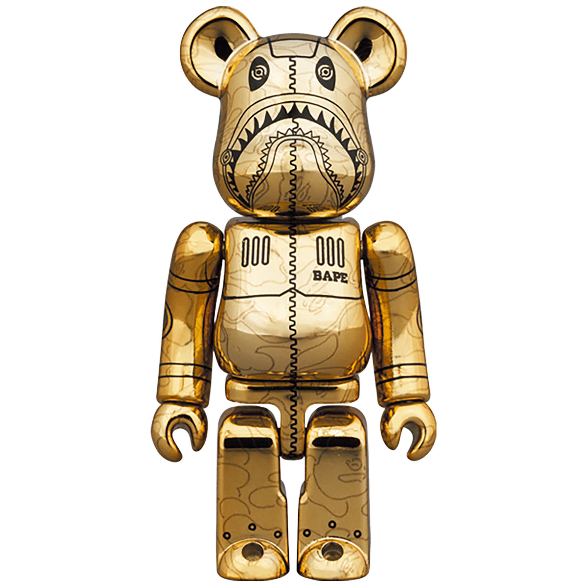 BE@RBRICK SORAYAMA × BAPE(R) CAMO SHARK 100％ & 400％