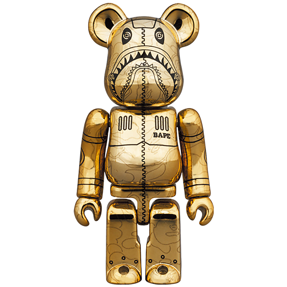 BE@RBRICK SORAYAMA × BAPE(R) CAMO SHARK 100％ & 400％ | MEDICOM