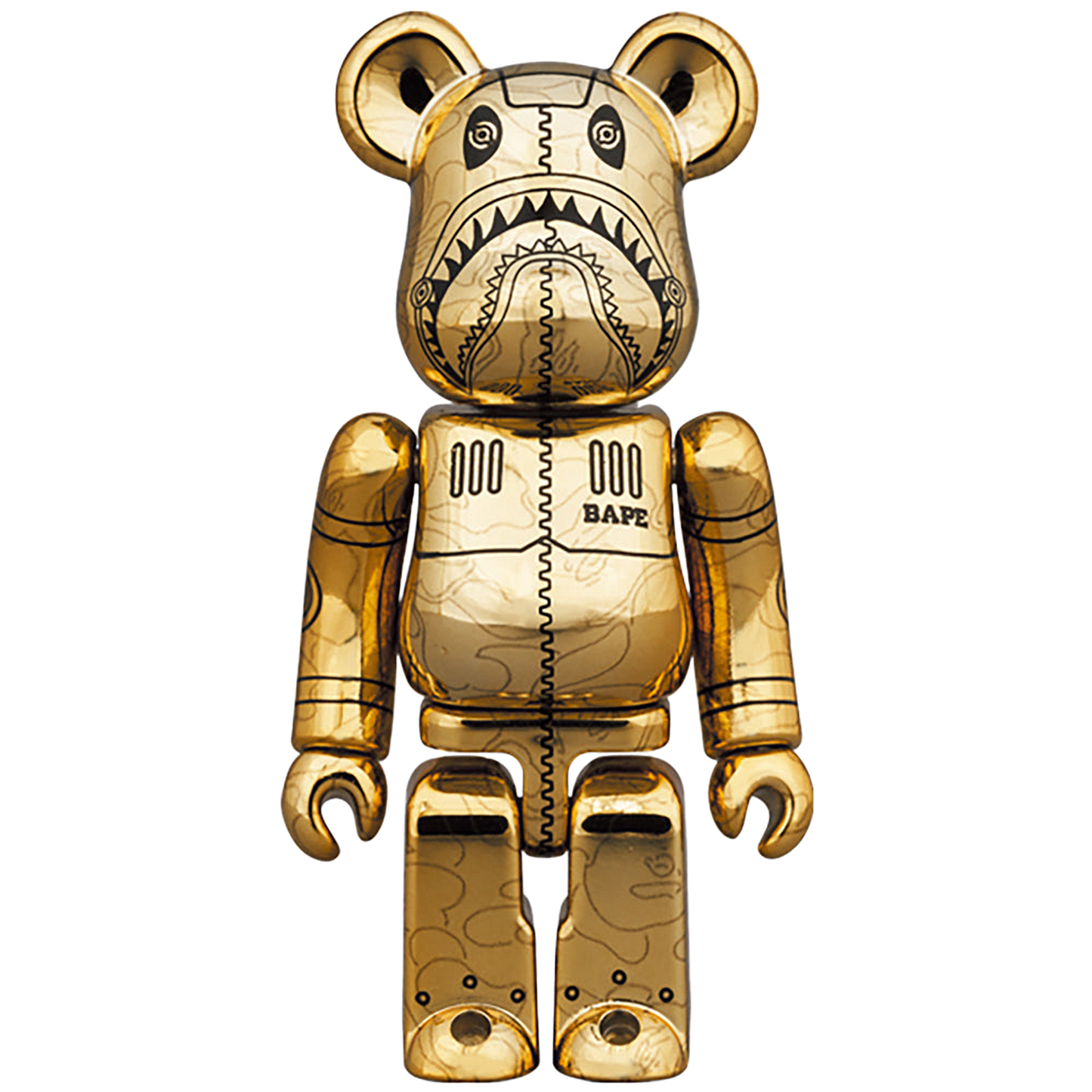 BE@RBRICK SORAYAMA × BAPE(R) CAMO SHARK 100％ & 400％