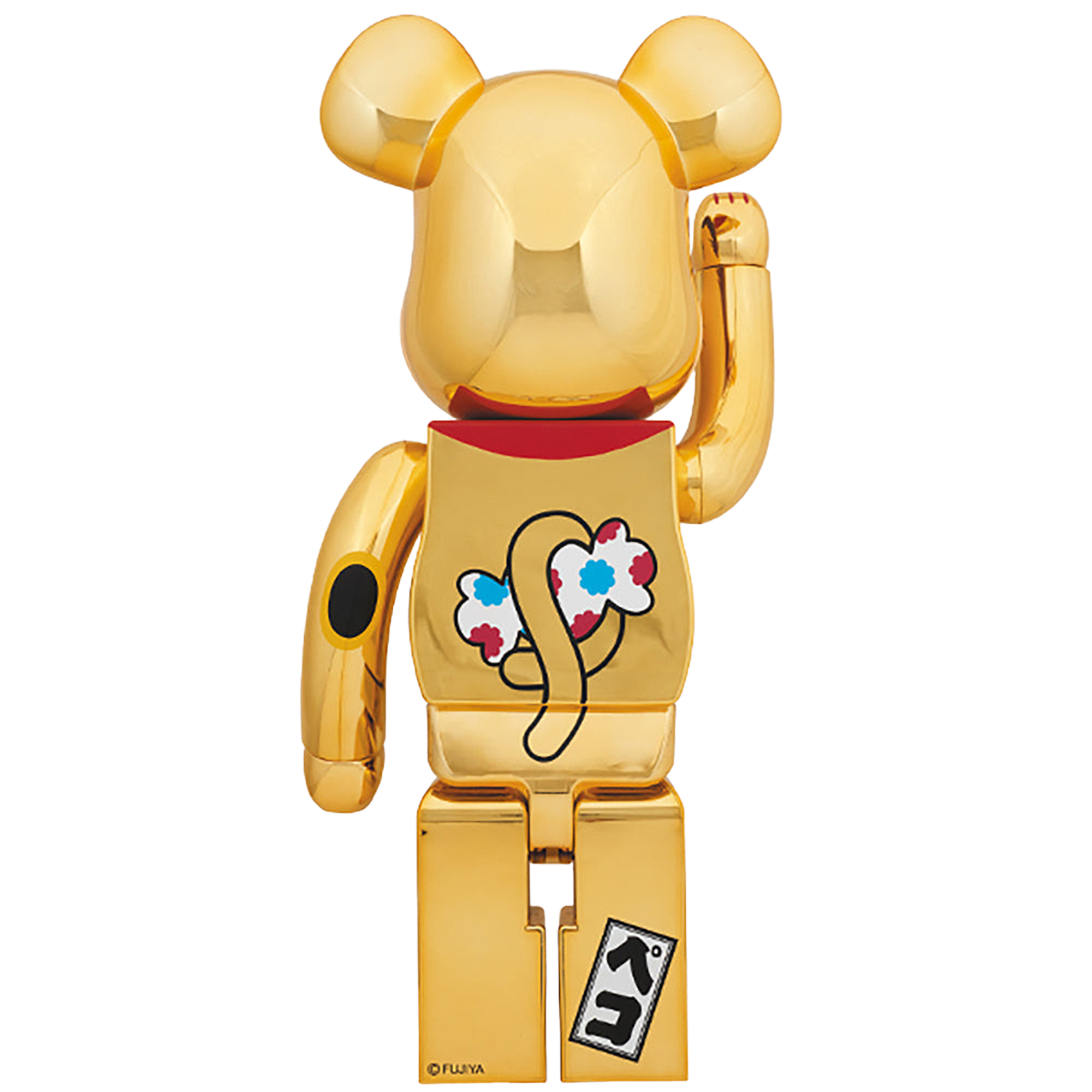 BE@RBRICK 招き猫 ペコちゃん 金メッキ弐 1000％