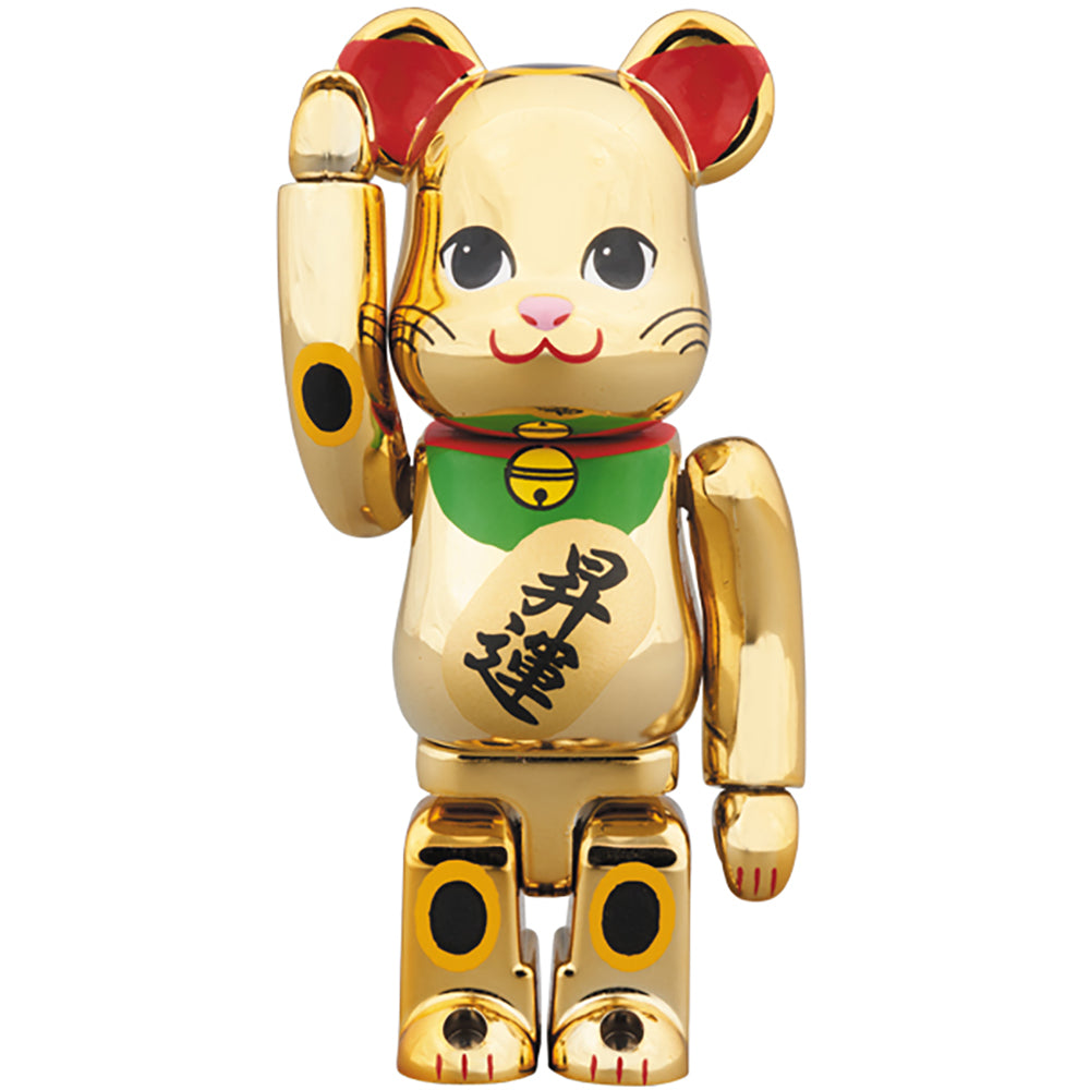 BE@RBRICK 招き猫 金メッキ 昇運 100％_0