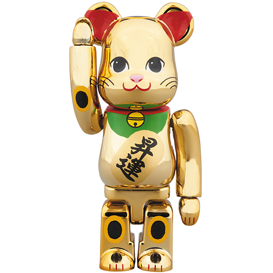 BE@RBRICK 招き猫 金メッキ 昇運 100％