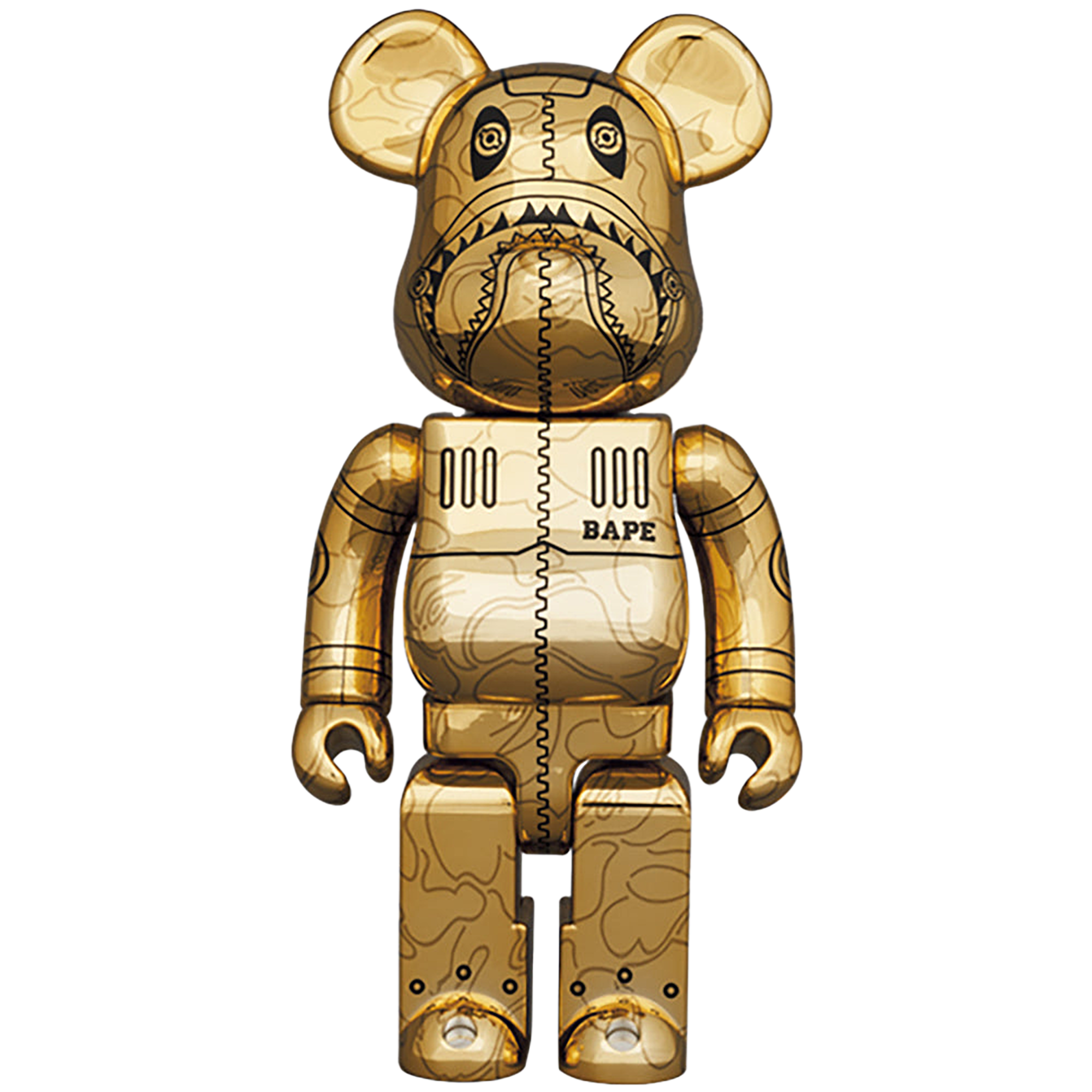 BE@RBRICK SORAYAMA × BAPE(R) CAMO SHARK 100％ & 400％