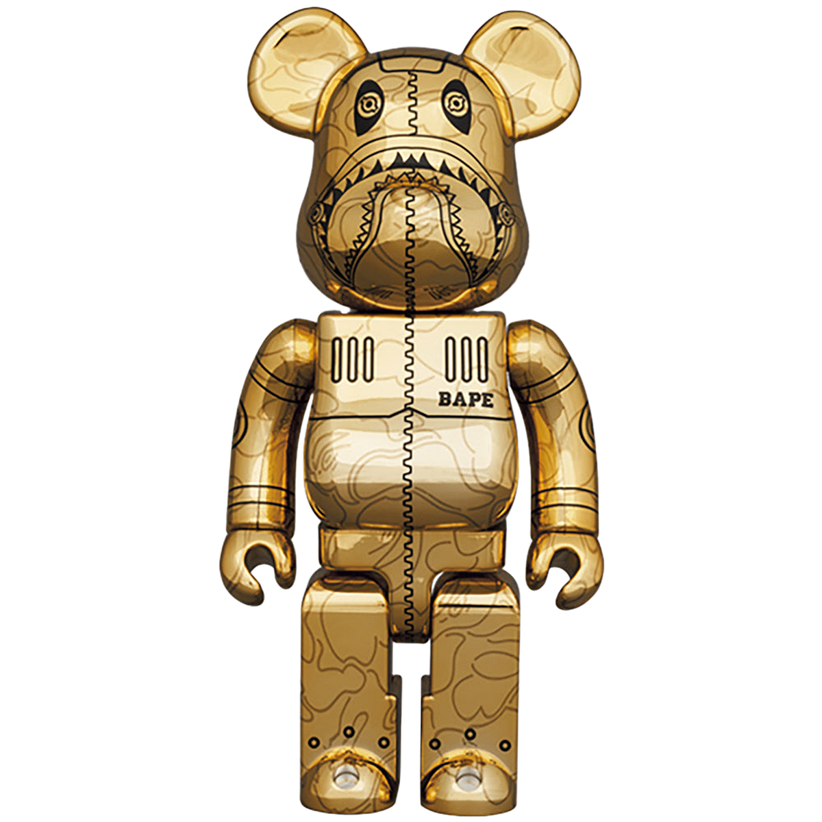 BE@RBRICK SORAYAMA × BAPE(R) CAMO SHARK 100％ & 400％ | MEDICOM