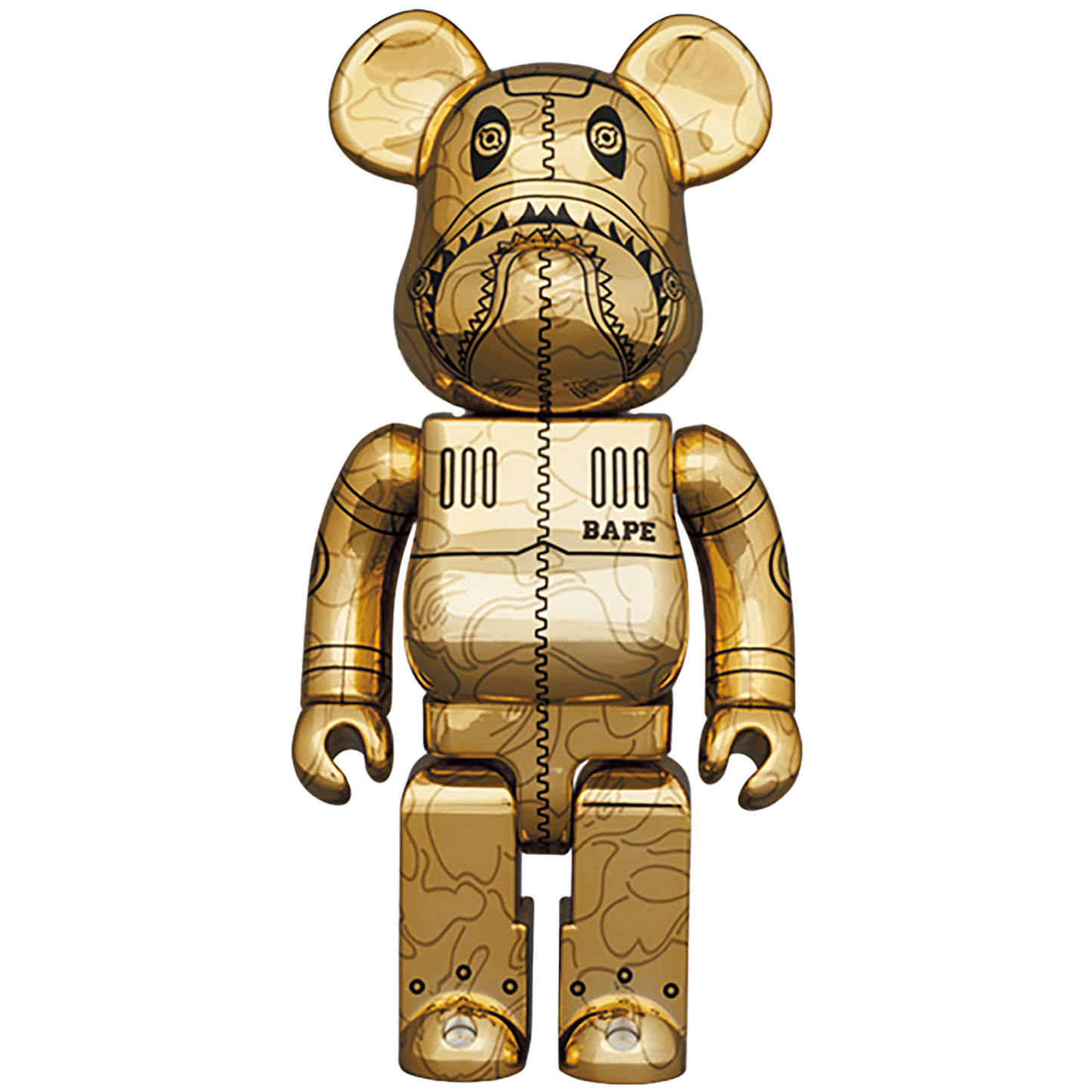 BE@RBRICK SORAYAMA × BAPE(R) CAMO SHARK 100％ & 400％