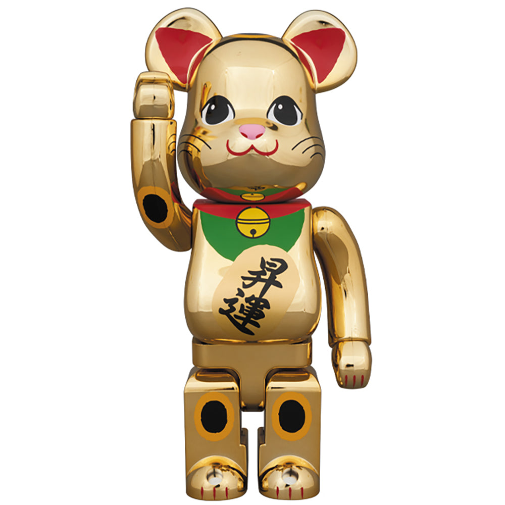 BE@RBRICK 招き猫 金メッキ 昇運 400％_0