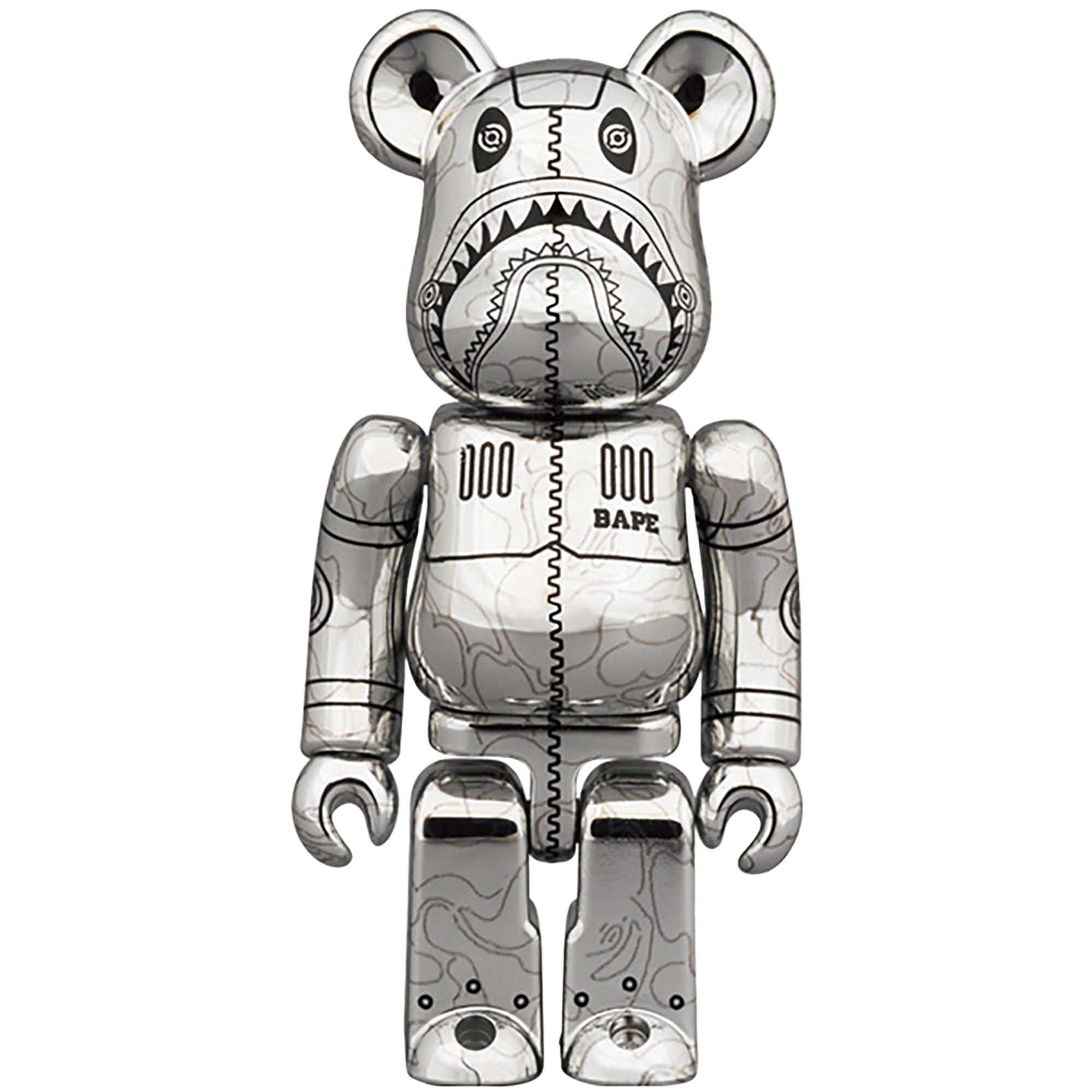 BE@RBRICK SORAYAMA × BAPE(R) CAMO SHARK 100％ & 400％ | MEDICOM