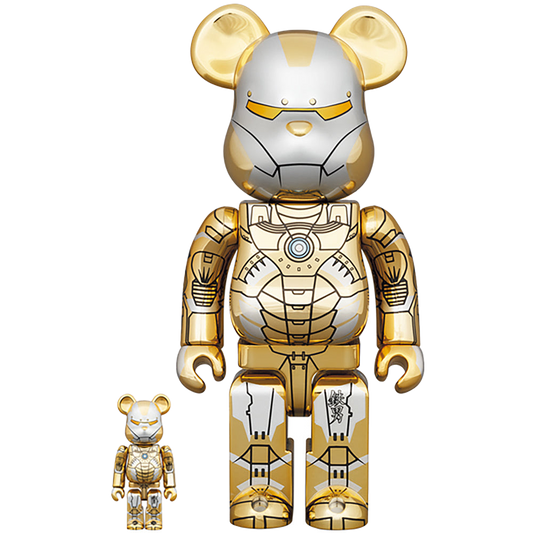 BE@RBRICK SORAYAMA IRONMAN REVERSE 100％ & 400％