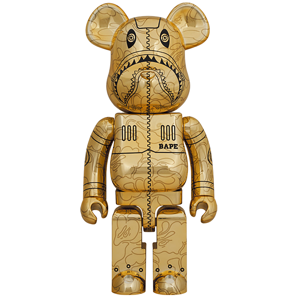 BE@RBRICK SORAYAMA × BAPE(R) CAMO SHARK 1000％