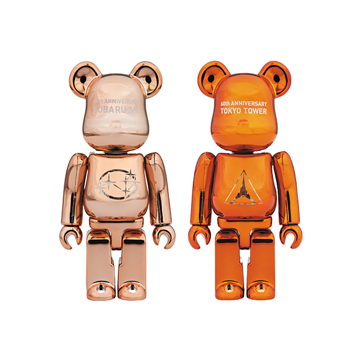 60th ANNIVERSARY BE@RBRICK 2PK SUBARU360 × TOKYO TOWER