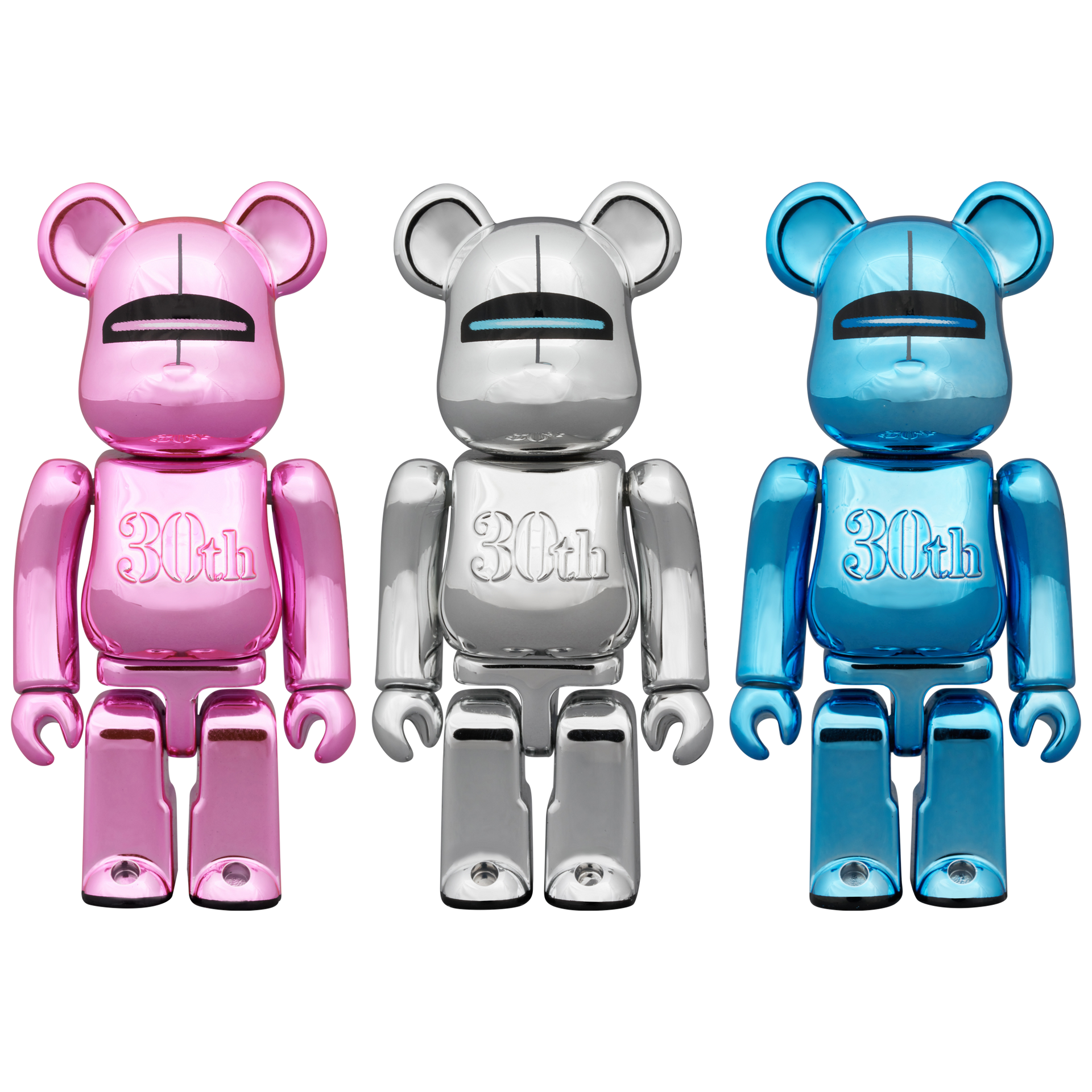 BE@RBRICK HAJIME SORAYAMA 30th 100％ 3PCS BE@RBRICK HAJIME SORAYAMA MEDICOM TOY 30th ANNIVERSARY Model 100