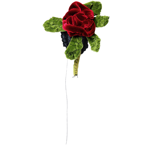#089 Anne Valerie Dupond Petite fleur rouge velours