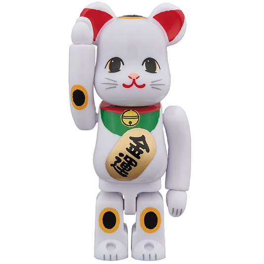BE@RBRICK 招き猫 白 金運 100％