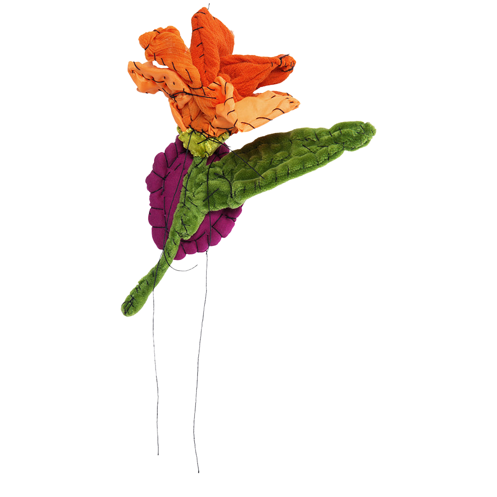 #112 Anne Valerie Dupond Petite fleur jaune orange