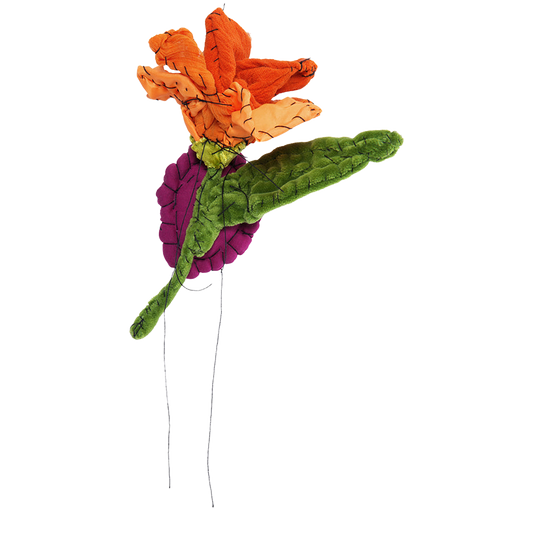 #112 Anne Valerie Dupond Petite fleur jaune orange