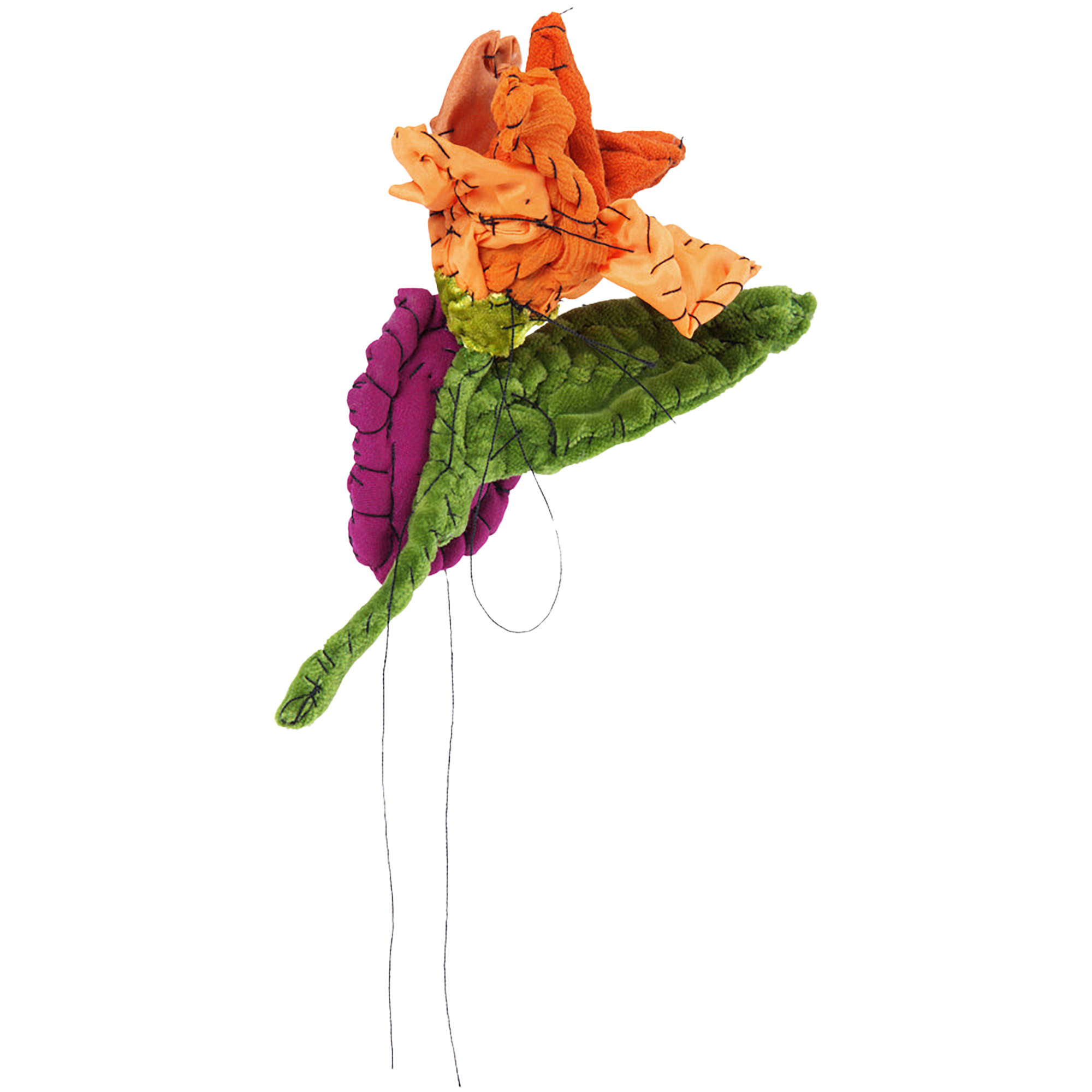 #112 Anne Valerie Dupond Petite fleur jaune orange