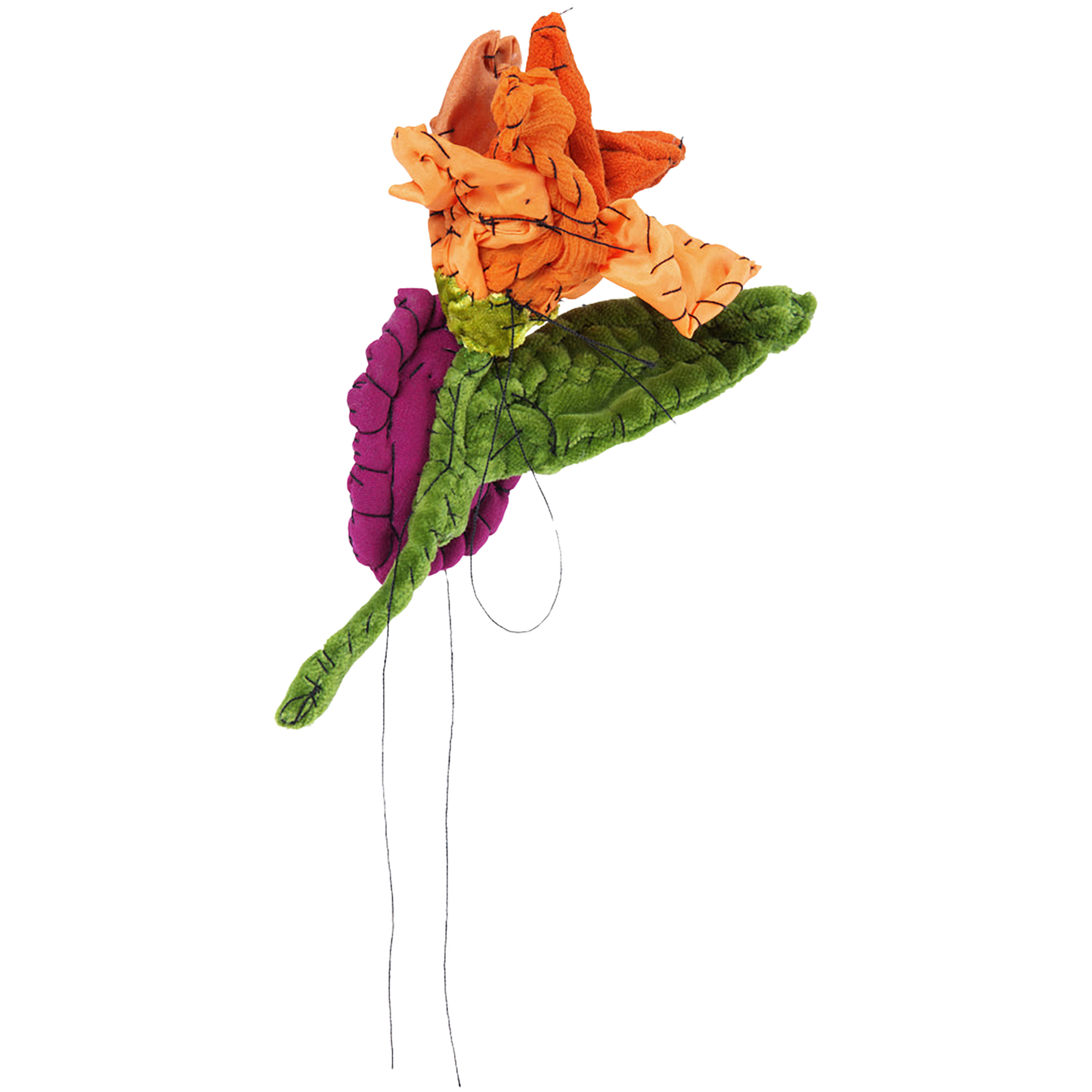 #112 Anne Valerie Dupond Petite fleur jaune orange