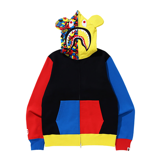 MEDICOM TOY BE@R SHARK FULL ZIP HOODIE