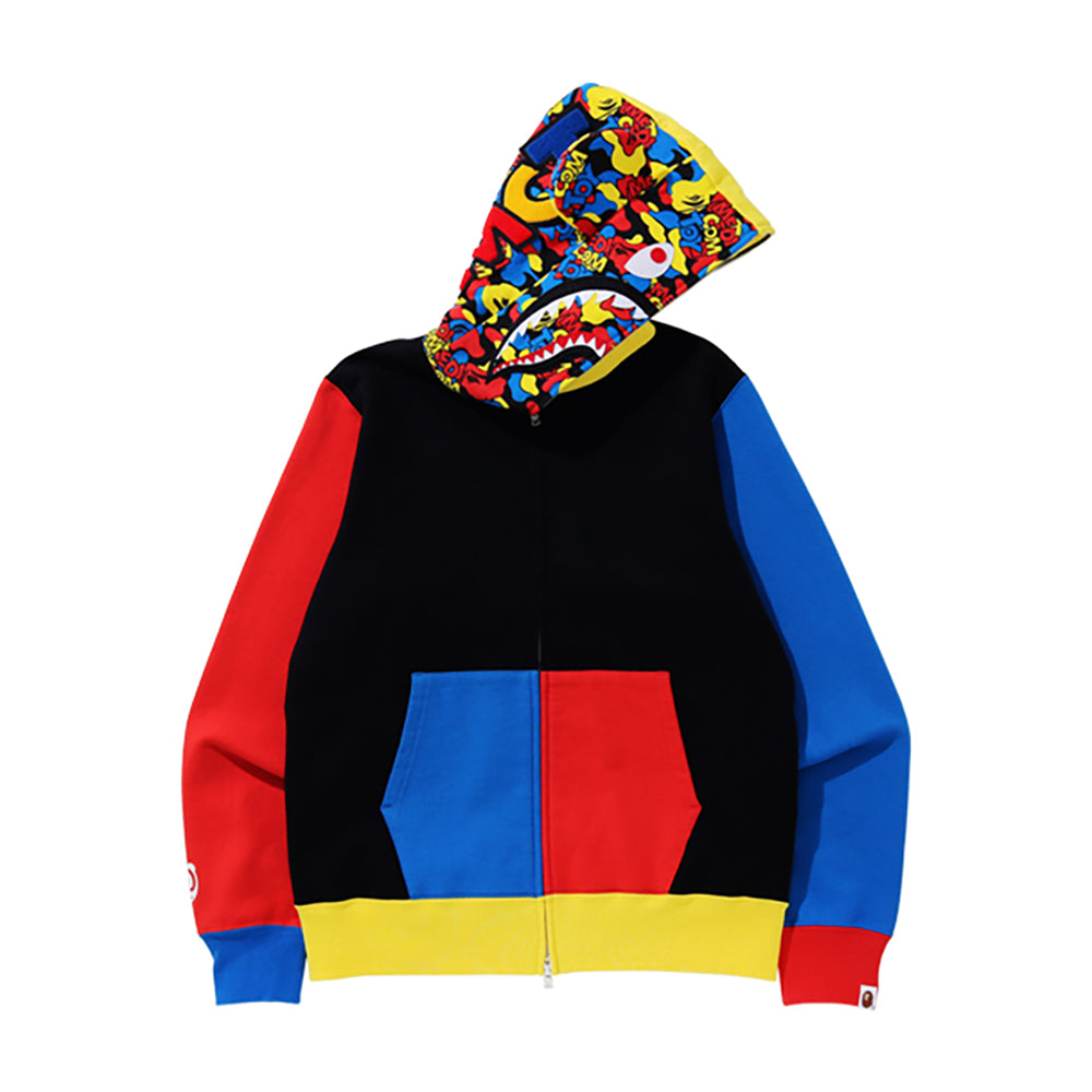 MEDICOM TOY BE@R SHARK FULL ZIP HOODIE_1
