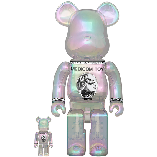 BE@RBRICK CENTURION CLEAR CHROME Ver. 100％ & 400％