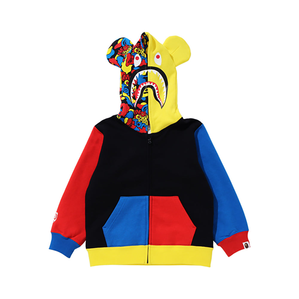 MEDICOM TOY BE@R SHARK FULL ZIP HOODIE (KIDS)_0